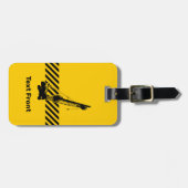 Étiquette À Bagage Grue de construction (Devant horizontal)