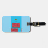 Étiquette À Bagage Grue de construction Levant mur de brique (Devant horizontal)