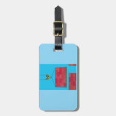 Étiquette À Bagage Grue de construction Levant mur de brique (Devant Vertical)