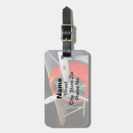 Étiquette À Bagage Grumman F3F-2 Biplane (Devant Vertical)