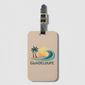 ÉTIQUETTE À BAGAGE GUADELOUPE (Devant Vertical)