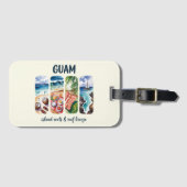 Étiquette À Bagage Guam - Island Roots & Reef Breeze (Devant Horizontal)
