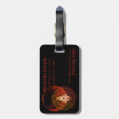 Étiquette À Bagage Guerrier maçonnique (Dos Vertical)