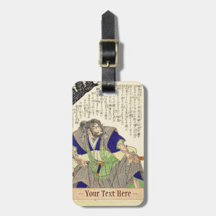 Étiquette À Bagage Guerrier samouraï japonais vintage classique Ronin