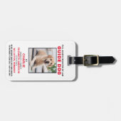 Étiquette À Bagage Guide Chien Service Chien Photo ID Badge (Devant horizontal)