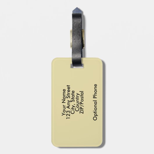 Étiquette À Bagage Guide d'Irlande de Dublin (Dos Vertical)