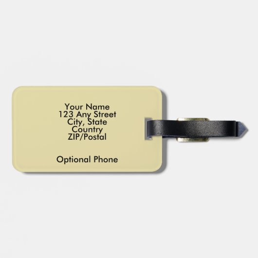 Étiquette À Bagage Guide d'Irlande de Dublin (Dos horizontal)