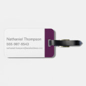 Étiquette À Bagage Guide du charme de protection (Dos horizontal)