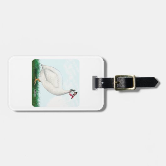 Étiquette À Bagage Guinée blanche (Devant horizontal)