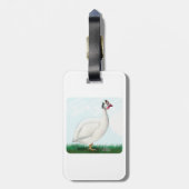 Étiquette À Bagage Guinée blanche (Dos Vertical)