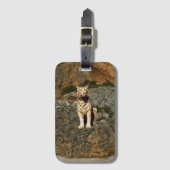 Étiquette À Bagage Guise blanche, (Devant Vertical)