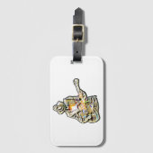 Étiquette À Bagage Guitar Blues Man - Ressentez-le (Devant Vertical)