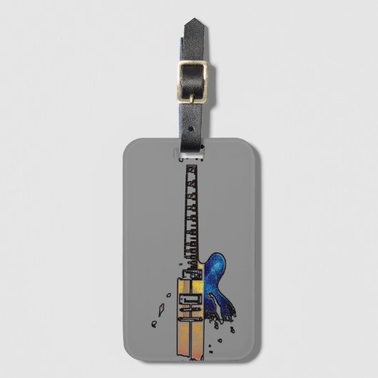 Étiquette À Bagage Guitare 4 bc ltcn (Devant Vertical)