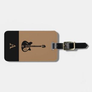 Étiquette À Bagage Guitare basse électrique Monogram Travel Music