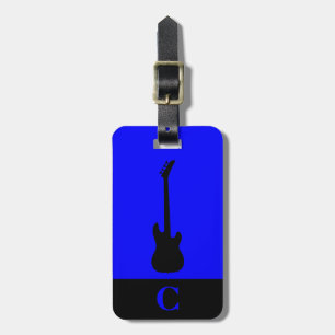 Étiquette À Bagage Guitare basse électrique Monogram Travel Music Ble