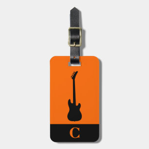 Étiquette À Bagage Guitare basse électrique Monogram Travel Music Ora