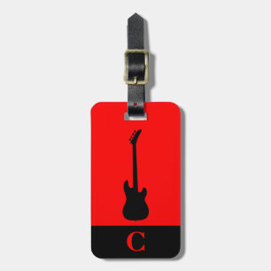 Étiquette À Bagage Guitare basse électrique Monogram Travel Music rou