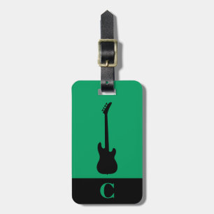 Étiquette À Bagage Guitare basse électrique Monogram Travel Music ver