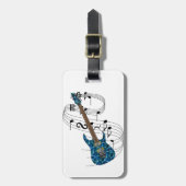 Étiquette À Bagage Guitare électrique (Devant Vertical)