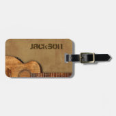 Étiquette À Bagage Guitare sale (Devant horizontal)