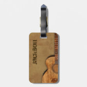 Étiquette À Bagage Guitare sale (Dos Vertical)