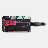 Étiquette À Bagage Guitares et batteries (Dos horizontal)