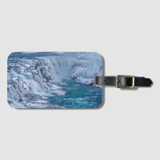 Étiquette À Bagage Gullfoss Falls, Islande (Devant Horizontal)