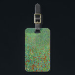 Étiquette À Bagage Gustav Klimt - Champ de pavot<br><div class="desc">Champ de pavot / Champ de pavots - Gustav Klimt,  Huile sur toile,  1907</div>