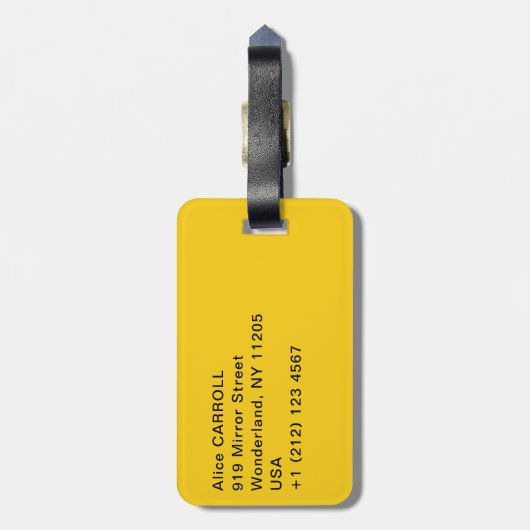 Étiquette À Bagage Gustav Klimt - Dame avec ventilateur (Dos Vertical)