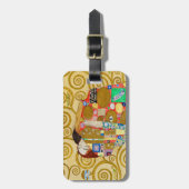 Étiquette À Bagage Gustav Klimt Exécution Nouveau Couple (Devant Vertical)