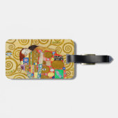 Étiquette À Bagage Gustav Klimt Exécution Nouveau Couple (Dos horizontal)