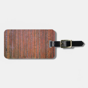 Étiquette À Bagage Gustav Klimt Fir Forêt Tannenwald Arbres rouges