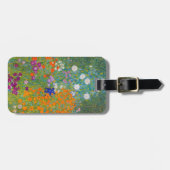 Étiquette À Bagage Gustav Klimt - Jardin des fleurs (Devant horizontal)