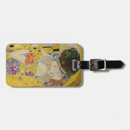 Étiquette À Bagage Gustav Klimt - Le baiser (Devant horizontal)