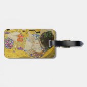 Étiquette À Bagage Gustav Klimt - Le baiser - Code QR (Dos horizontal)