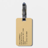 Étiquette À Bagage Gustav Klimt - Réalisation, Stoclet Frieze (Dos Vertical)