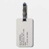 Étiquette À Bagage Gustave Caillebotte - Toits dans la neige (Dos Vertical)