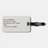 Étiquette À Bagage Gustave Caillebotte - Toits dans la neige (Dos horizontal)