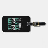 Étiquette À Bagage Gymnase Fitness Entraînement Vous Devrez Hustle Po (Devant horizontal)