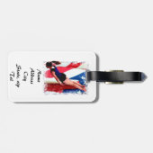 Étiquette À Bagage Gymnaste de trempoline (Dos horizontal)