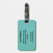 Étiquette À Bagage Gymnaste masculin (Dos Vertical)