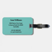 Étiquette À Bagage Gymnaste masculin (Dos horizontal)