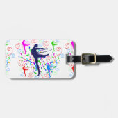 Étiquette À Bagage Gymnastique artistique (Devant horizontal)