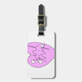 Étiquette À Bagage Habillement et accessoires de voyage de fille (Devant Vertical)