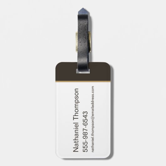 Étiquette À Bagage Hachette, baguette et pierre pour les hirondelles  (Dos Vertical)