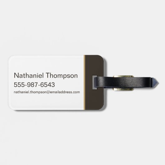 Étiquette À Bagage Hachette, baguette et pierre pour les hirondelles  (Dos horizontal)