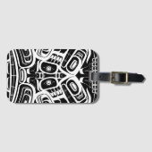 Étiquette À Bagage Haida Eagle Thunderbird (Nord-Ouest de la Colombie (Devant Horizontal)