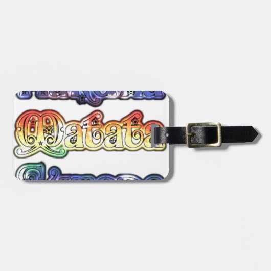 Étiquette À Bagage Hakuna Matata Europe Art Imprimer/Graphique (Devant horizontal)