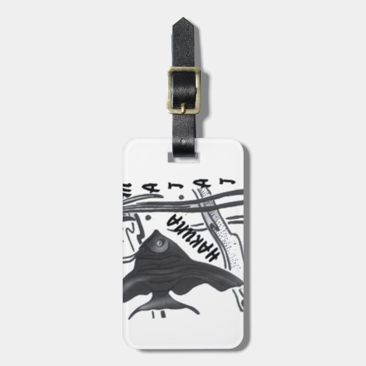 Étiquette À Bagage Hakuna Matata Fish Art Imprimer (Devant Vertical)