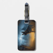 Étiquette À Bagage Halloween berger allemand effroi (Dos Vertical)